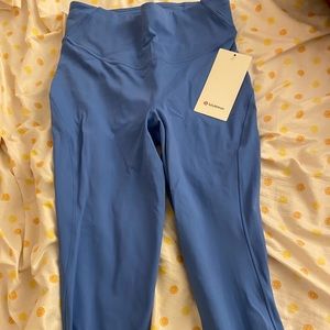 NWT: Size 8 Lululemon Base Pace 23’’ Leggings - Blue Nile